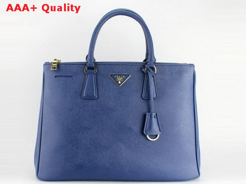 Prada Large Killer Bag Blue Saffiano Leather Replica