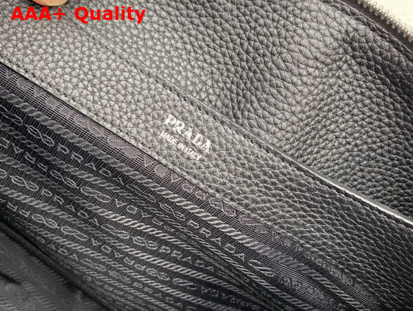 Prada Large Leather Handbag in Black 1BC170 Replica