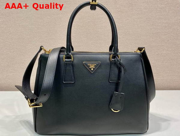 Prada Large Prada Galleria Leather Bag in Black 1BA274 Replica
