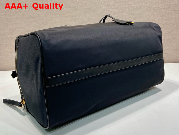 Prada Large Re Nylon Top Handle Bag with Lock in Black 1BB135 Replica