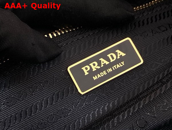 Prada Large Re Nylon Top Handle Bag with Lock in Black 1BB135 Replica