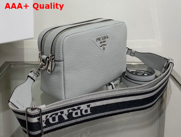 Prada Leather Bag with Shoulder Strap in Cornflower Leather 1BH082 Replica