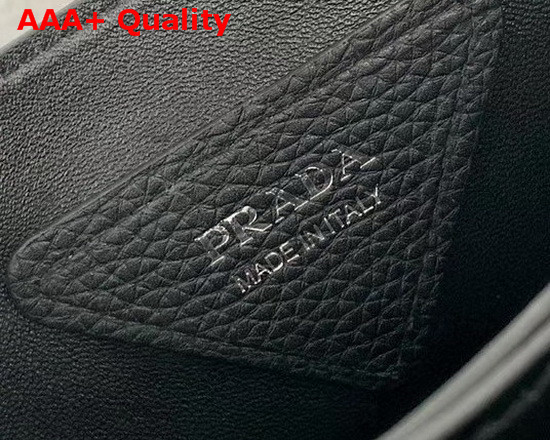 Prada Leather Handbag in Black Calf Leather 1BG335 Replica