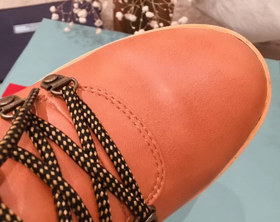Prada Leather High Top Sneaker in Orange