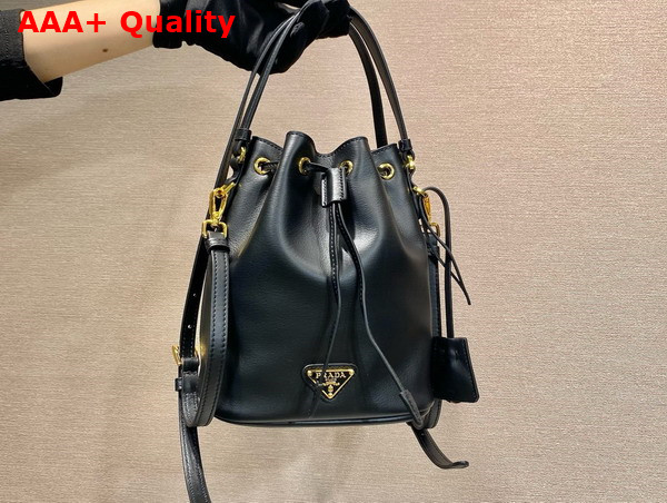 Prada Leather Leather Mini Bag in Black 1BE067 Replica