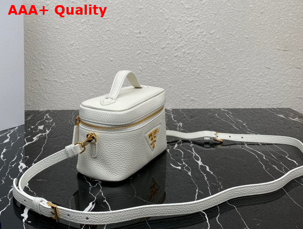 Prada Leather Mini Bag in White 1BH202 Replica