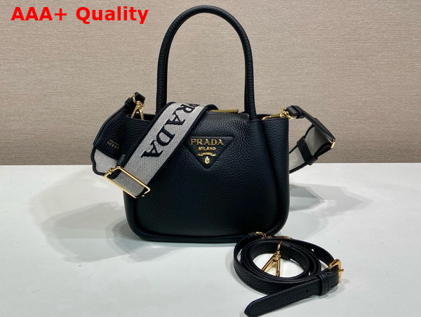 Prada Leather Mini Handbag in Black 1BA362 Replica