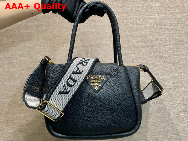 Prada Leather Mini Handbag in Black 1BA362 Replica