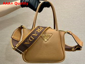 Prada Leather Mini Handbag in Caramel 1BA362 Replica