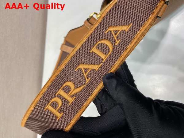 Prada Leather Mini Handbag in Caramel 1BA362 Replica