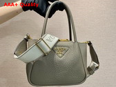 Prada Leather Mini Handbag in Clay Gray 1BA362 Replica
