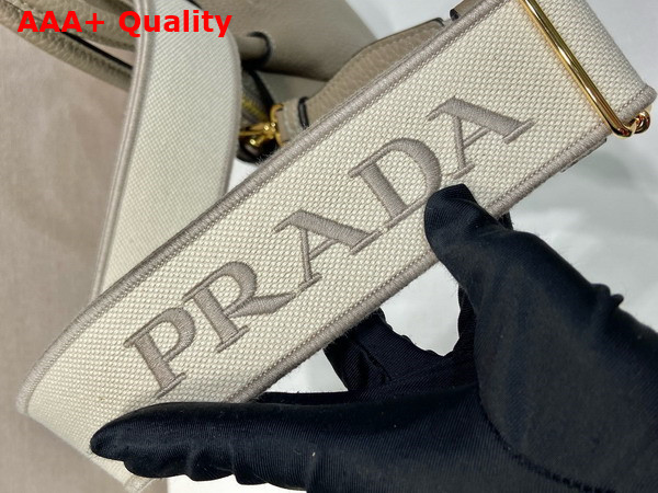 Prada Leather Mini Handbag in Clay Gray 1BA362 Replica