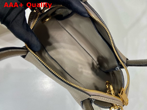 Prada Leather Mini Handbag in Clay Gray 1BA362 Replica