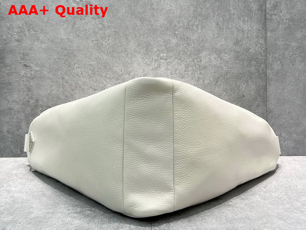 Prada Leather Prada Triangle Bag in Chalk White 2VY007 Replica