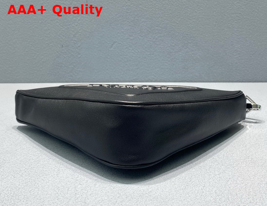 Prada Leather Prada Triangle Pouch in Black 1NE039 Replica