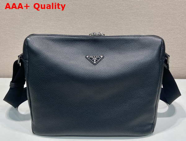 Prada Leather Shoulder Bag in Black 2VH182 Replica