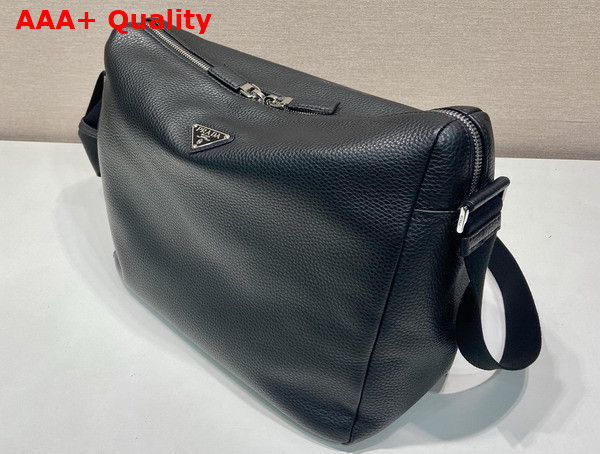 Prada Leather Shoulder Bag in Black 2VH182 Replica