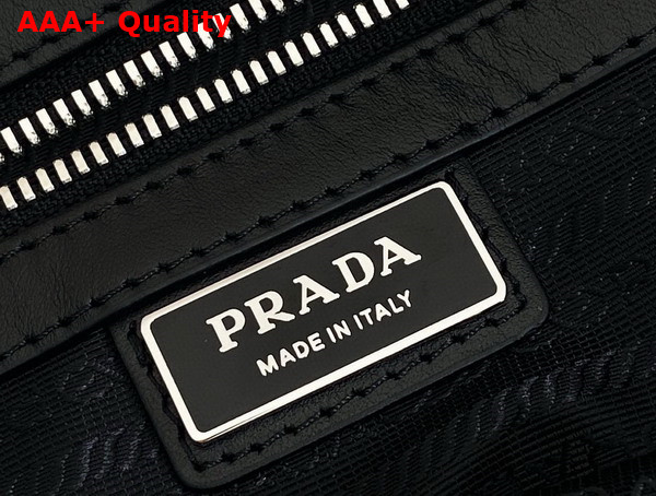 Prada Leather Shoulder Bag in Black 2VH182 Replica