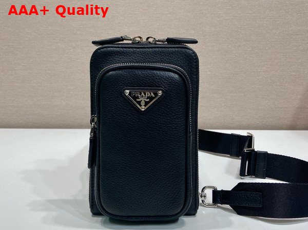 Prada Leather Smartphone Case in Black 2ZH195 Replica