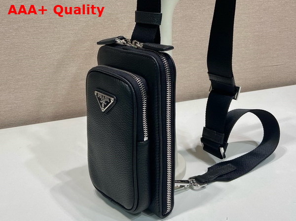 Prada Leather Smartphone Case in Black 2ZH195 Replica