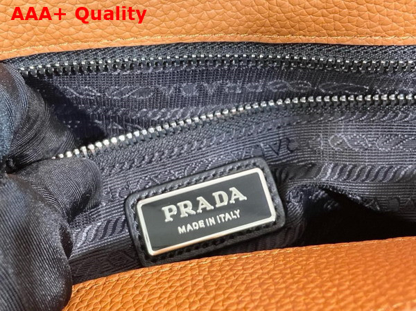 Prada Leather Travel Bag in Caramel 2VC035 Replica