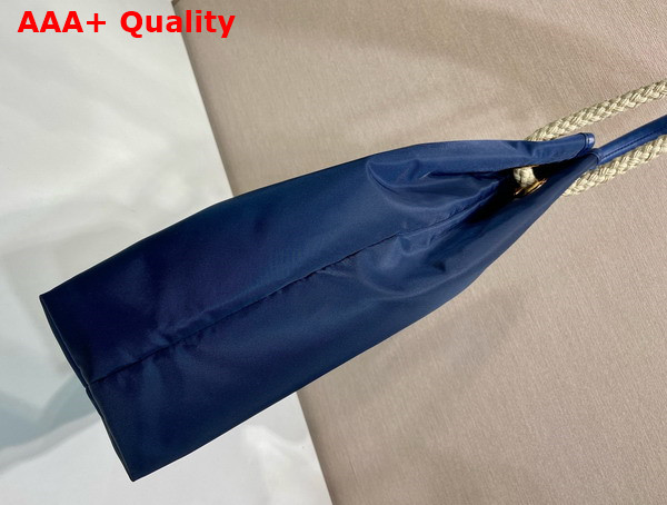 Prada Mariner Large Re Nylon Shoulder Bag in Baltic Blue 1BC244 Replica