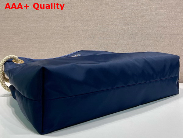 Prada Mariner Large Re Nylon Shoulder Bag in Baltic Blue 1BC244 Replica