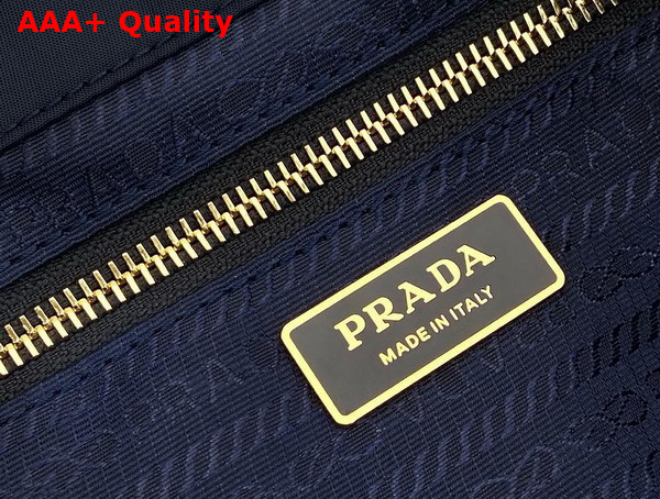 Prada Mariner Large Re Nylon Shoulder Bag in Baltic Blue 1BC244 Replica