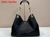 Prada Mariner Large Re Nylon Shoulder Bag in Black 1BC244 Replica