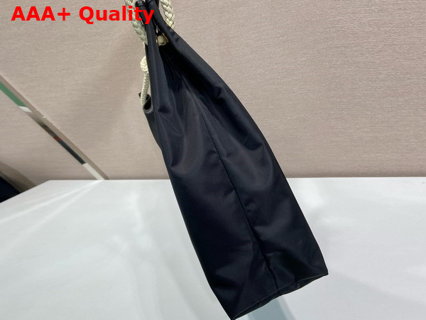 Prada Mariner Large Re Nylon Shoulder Bag in Black 1BC244 Replica