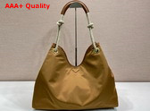 Prada Mariner Large Re Nylon Shoulder Bag in Brandy 1BC244 Replica