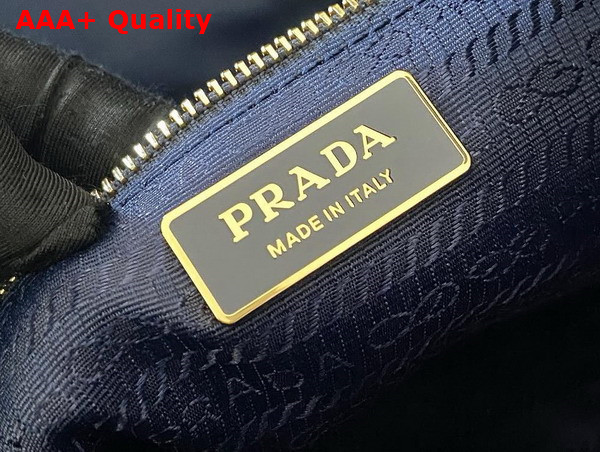 Prada Mariner Re Nylon Small Bucket Bag in Baltic Blue 1BE082 Replica