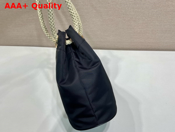 Prada Mariner Re Nylon Small Bucket Bag in Black 1BE082 Replica