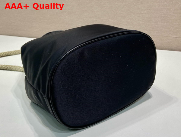 Prada Mariner Re Nylon Small Bucket Bag in Black 1BE082 Replica