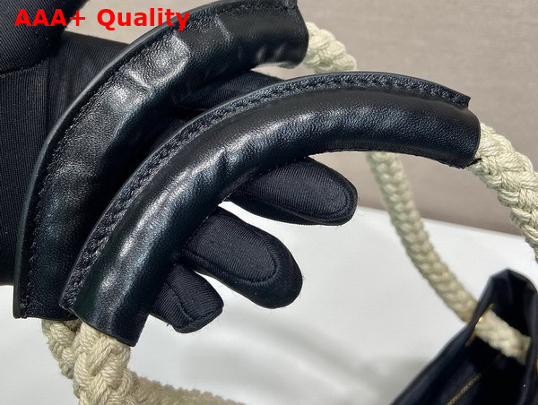 Prada Mariner Re Nylon Small Bucket Bag in Black 1BE082 Replica