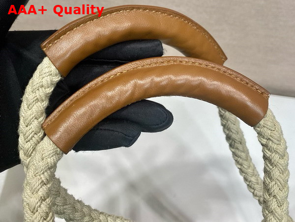 Prada Mariner Re Nylon Small Bucket Bag in Camel Brown 1BE082 Replica