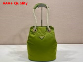 Prada Mariner Re Nylon Small Bucket Bag in Ivy Green 1BE082 Replica