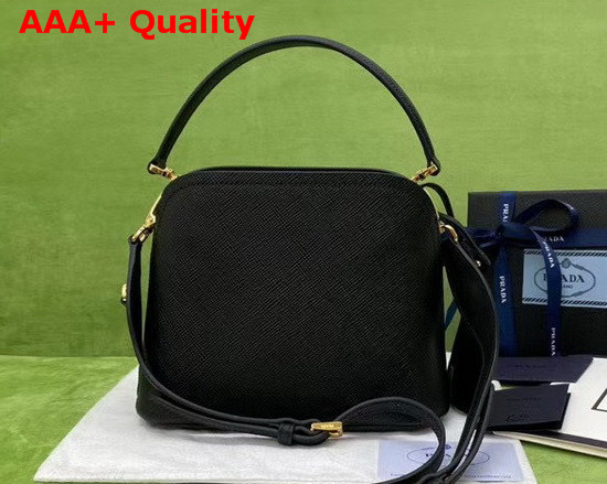 Prada Matinee Micro Saffiano Leather Bag Black Replica