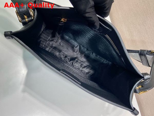 Prada Medium Leather Bag in Black 1BC073 Replica
