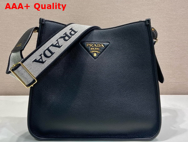 Prada Medium Leather Bag in Black 1BC073 Replica