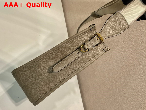 Prada Medium Leather Bag in Clay Gray 1BC073 Replica