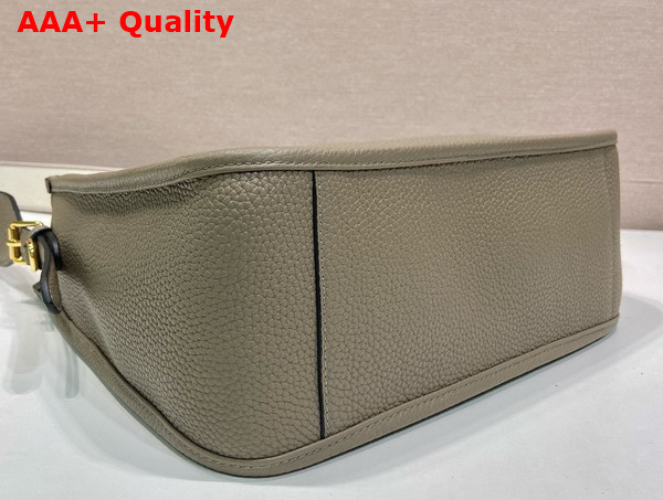 Prada Medium Leather Bag in Clay Gray 1BC073 Replica