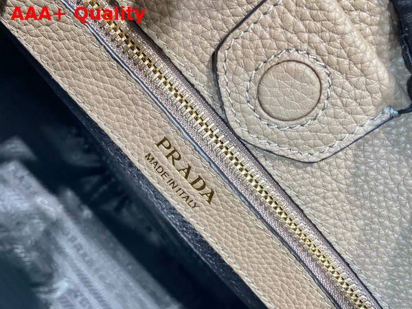 Prada Medium Leather Bag in Clay Gray 1BC073 Replica