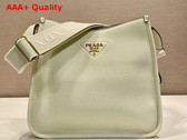 Prada Medium Leather Bag in White 1BC073 Replica