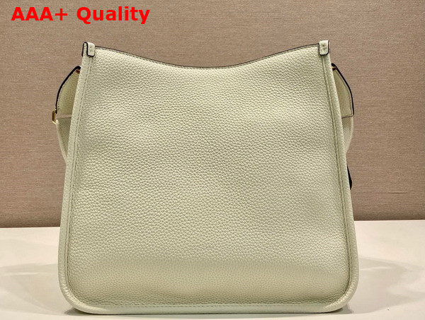 Prada Medium Leather Bag in White 1BC073 Replica