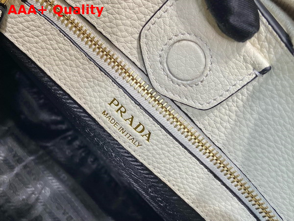 Prada Medium Leather Bag in White 1BC073 Replica