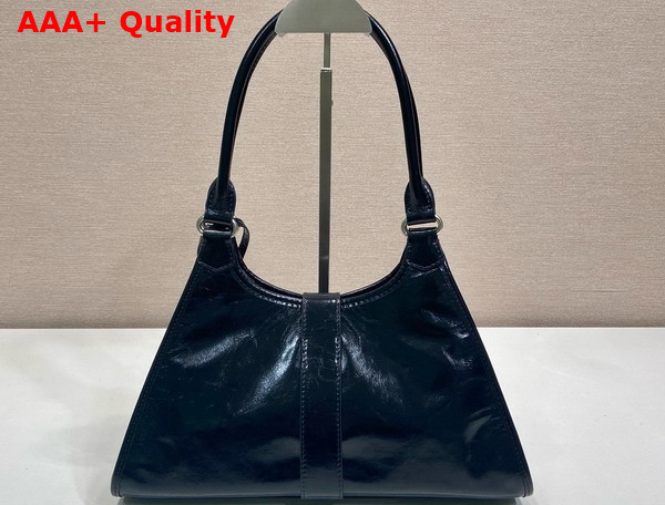 Prada Medium Leather Tote Bag in Black 1BG563 Replica