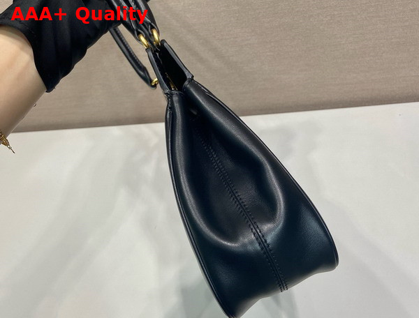 Prada Medium Leather Tote Bag in Black 1BG569 Replica