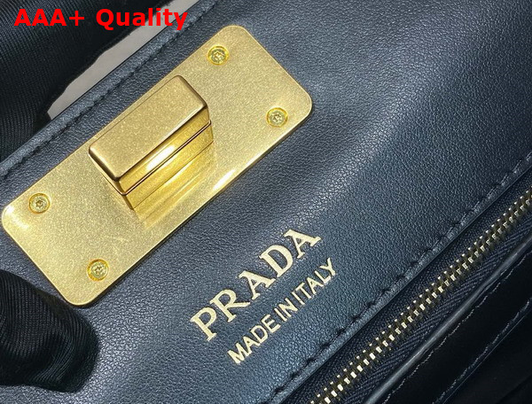 Prada Medium Leather Tote Bag in Black 1BG569 Replica
