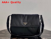 Prada Medium Padded Nylon Shoulder Bag in Black Replica